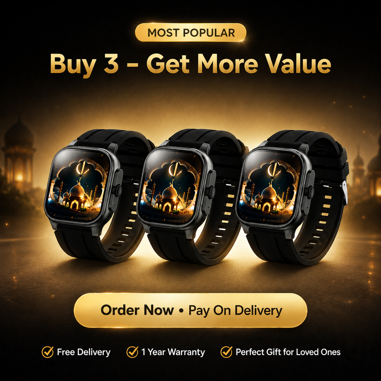 Family bundle smartwatch package with accessories