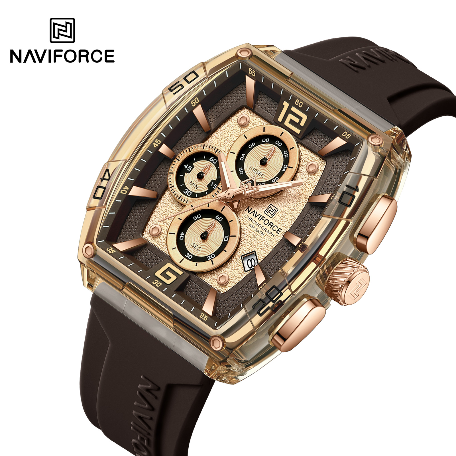 NAVIFORCE NF6101 — Brown Cognac variant
